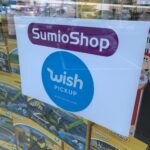 Foto van Wish Pickup sticker op raam