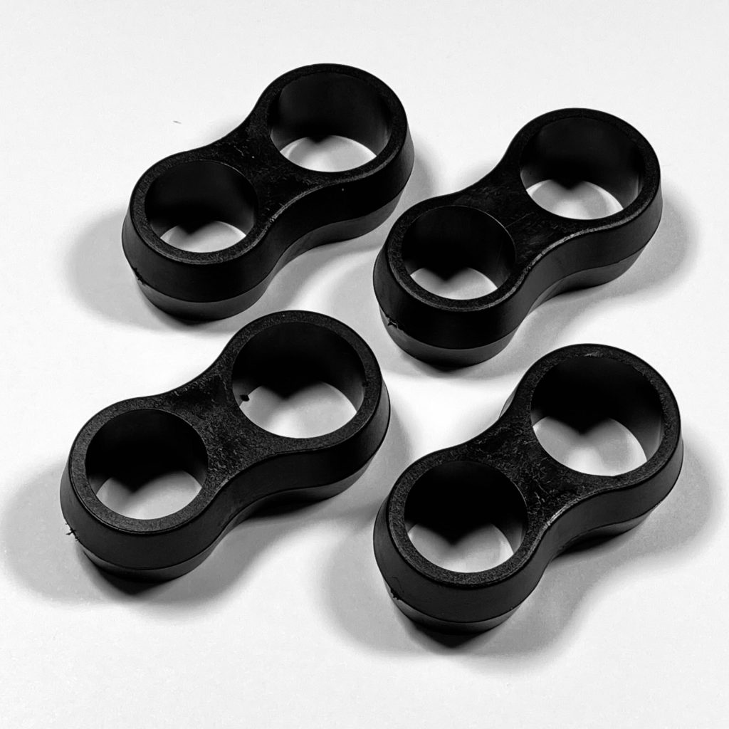 SumioProducts Deurstoppers / Muurbeschermers / Deurklink Buffers Zwart 4 stuks
